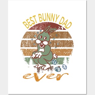 best bunny dad ever Posters and Art